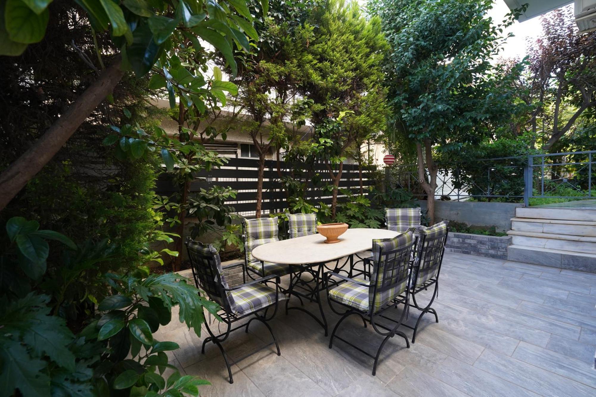 Garden Apartment Next To The Mall -Private Parking Athens Exterior photo
